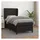 vidaXL Boxspringbett 100 x 200 cm Schwarz