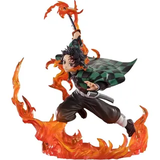 Cosmic Group Tamashii Nations Demon Slayer :kimetsu No Yaiba Figuartszero Kamado Tanjiro Kyojuro Rengoku Sword Guard Version Action Figure 19 Cm Figur Orange...