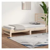vidaXL Tagesbett Ausziehbar 2x(90x200) cm Massivholz Kiefer
