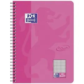 Oxford Collegeblock Touch B5 kariert rosa