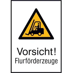 SafetyMarking Warnschild Aluminium B520xH742 mm Vorsicht Flurförderzeuge