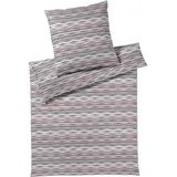 ELEGANTE Desire Gestreift Blau/Rot 135 x 200 cm + 80 x 80 cm