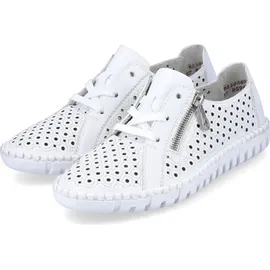 Rieker Komfort Schnürschuhe in Weiß 36