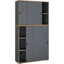 VCM Salia Aktenschrank 100 x 37 x 183 anthrazit