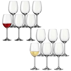 LEONARDO Weinglas Daily Weingläser 12er Set, Glas weiß