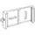 Hortus Wall bracket for single wind screen