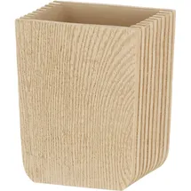 Kela Zahnputzbecher Holzoptik Braun