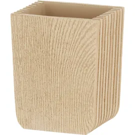 Kela Zahnputzbecher Holzoptik Braun