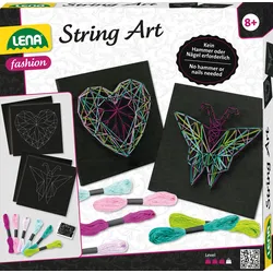 Lena - String Art Schmetterling und Herz
