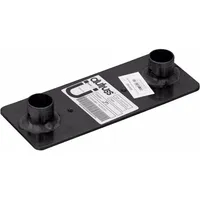 Alutruss DECOLOCK DQ2-WPS Wandplatte sw, Montage Lichttechnik, Schwarz