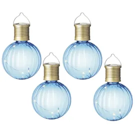 MARELIDA Kugelleuchte Kunststoff 13,0 cm 4 Stück blau