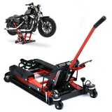Motorrad Hebebühne, Motorradheber Hydraulik Scherenheber Hydraulische Quadheber, 680kg Maximale Belastung, Landemaschine Reparatur Motorradständer Höhenverstellung 11.5-37.5cm