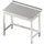Stalgast Arbeitstisch ohne Grundboden, 400x700x850 mm, mit Verstrebung, mit Aufkantung, verschweißt