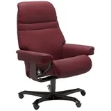 STRESSLESS Bürostuhl Sunrise Office Leder Rot Batick Bordeaux M (Medium)