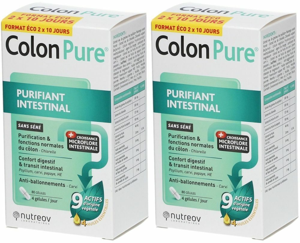 Nutreov Colon Pure® Purifiant intestinal 2x80 pc(s) capsule(s)