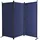 Quick Star Paravent 3/4/6 Teilig, Mehrere Farben & Größen Faltbare Stellwand Blickdicht blau 165 cm x 170 cm x 22 cm