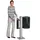 Proregal Kombiascher mit Standfuß Bodenplatte HxBxT 101 x 36 x 36 cm Verzinkter Stahl Anthrazit Anthrazit