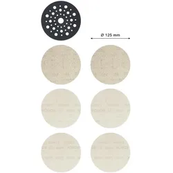 BOSCH Schleifpapiere 7-teilig braun