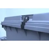 CTS Müllcontainerverschluss 1100 l Schwarz