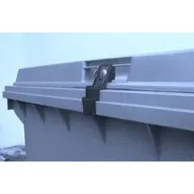 CTS Müllcontainerverschluss 1100 l Schwarz