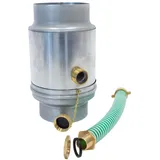 Zambelli Regenwassersammler Ø 100mm inkl. Schlauchanschluss Silber