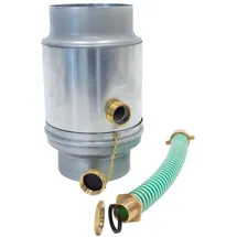 Zambelli Regenwassersammler Ø 100mm inkl. Schlauchanschluss Silber