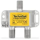 TechniSat 2-Wege-Verteiler - breitbandiger Verteiler mit DC-Durchlass (DiSEqC-tauglich, als Combiner nutzbar, einsetzbar in TECHNIROUTER-Anlagen)