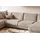 KAWOLA Wohnlandschaft U-Form Madeline Cord Longchair rechts taupe