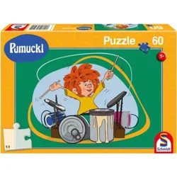 SCHMIDT SPIELE 56491 Kinderpuzzle 60 Teile Pumuckl spielt Schlagzeug