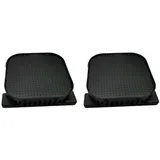 Trade-Shop Aktivkohlefilter 2x passend für Liebherr CNsfc CNsfd CNsff ICBNSe ICBNd ICBNdi ICBNe, Zubehör für Kühlschränke, Maße: ca. 47 x 42 x 11mm / Ersatzfilter entfernt unangenehme Gerüche schwarz
