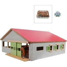Kids Globe Pferdestall mit 3 Boxen und Reitplatz, Länge: 62 cm