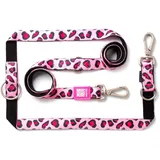 max&molly urban pets gmbh Max&Molly Multifunktions-Leine Leopard Pink/XS & pink & XS