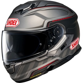 Shoei GT-Air 3 Discipline, Helm, schwarz-grau-rot, Größe L