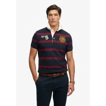 Superdry Double Emblem Rugby blau M
