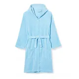 Playshoes Unisex Kinder Fleece-Bademantel Morgenmantel, bleu, 122/128