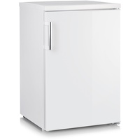 Severin Table-Kombi-Kühlschrank, Veggiebox für Aufbewahrung von Obst und Gemüse, intergrierte LED-Beleuchtung, 120 L Nutzinhalt, weiß,