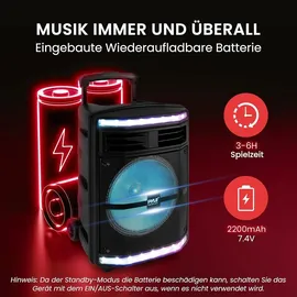 Pyle Audio Partybox schwarz