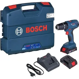 Bosch GSB 18V-21 Professional inkl. 2 x 2,0 Ah + L-Boxx (06019H1109)