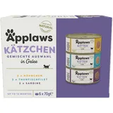 Applaws 24 x 70g Kitten Mix, 3 Sorten Applaws Katzenfutter nass