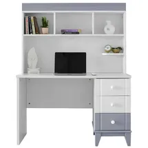 aea Moderner Schreibtisch mit Regal und Schubladen Funktionales Design für Büro