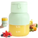 Mini Tragbarer Mixer, WASAGA 500 ml Entsafterflasche mit Auslaufsicherem Deckel und Schluckauslauf, 10 Klingen Smoothie Maker für das Büro im Fitnessstudio in der Küche (Grün)