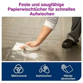 TORK Putztuchrollen Advanced M2 2-lagig weiß, 457 Blätter, 6 Rollen