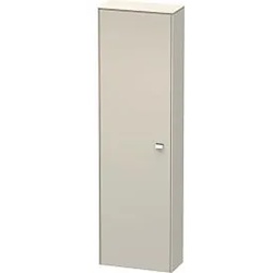Duravit Brioso Hochschrank BR1321L1091 520x1770x240mm, Taupe, Tür links, Griff Chrom