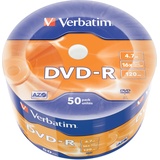 Verbatim 50 x DVD-R mattsilber, 50er-Spindel mit Folienverpackung