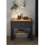 Home Affaire Nachttisch HOME AFFAIRE, grau (braun, schieferfarben), Tische, Nachttisch, Breite 55 cm, in angesagtem Industrial Look