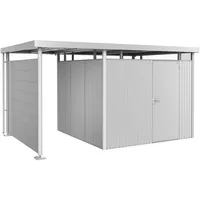 Biohort Seitendach für Gartenhaus HighLine 4 Silber-Metallic 150x275x222 cm