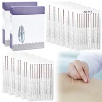 2 x 100 Stück Akupunktur Nadeln,Sterile Einweg Akupunkturnadeltherapie, Chinesische Massage Nadel zur Schmerzlinderung,Beauty Massage Sterilisationsnadel, für Akupunkturpraktiker & Gesundheitswesen