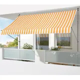 Konifera Klemmmarkise 300 x 150 cm Gelb/Weiß