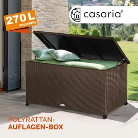 CASARIA Gartenbox Auflagenbox 117 x 53 x 60 cm Braun
