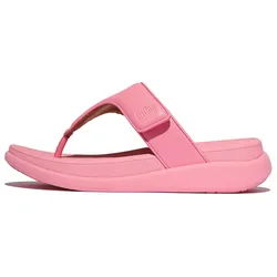 Zehentrenner FITFLOP "F-MODE GO", Damen, Gr. 38, rosa, Lederimitat, unifarben, casual, Schuhe, Sandale mit dämpfender MICROWOBBLEBOARD Technologie